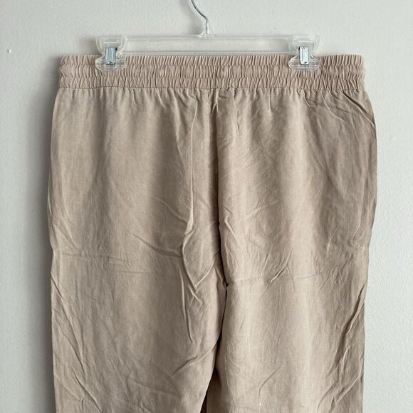 Cloth & Stone Anthropologie Womens Beige Joggers Pants Sz Medium Pockets Tencel - Picture 7 of 11